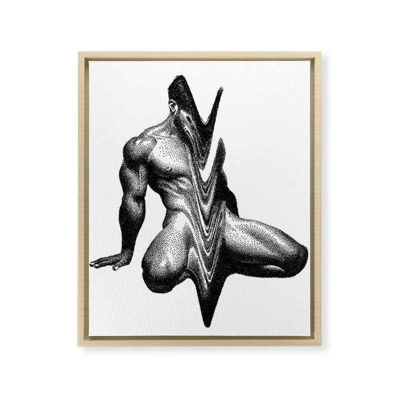 Wavy 3 NOODDOODs Framed Canvas Print Gallery Image 9