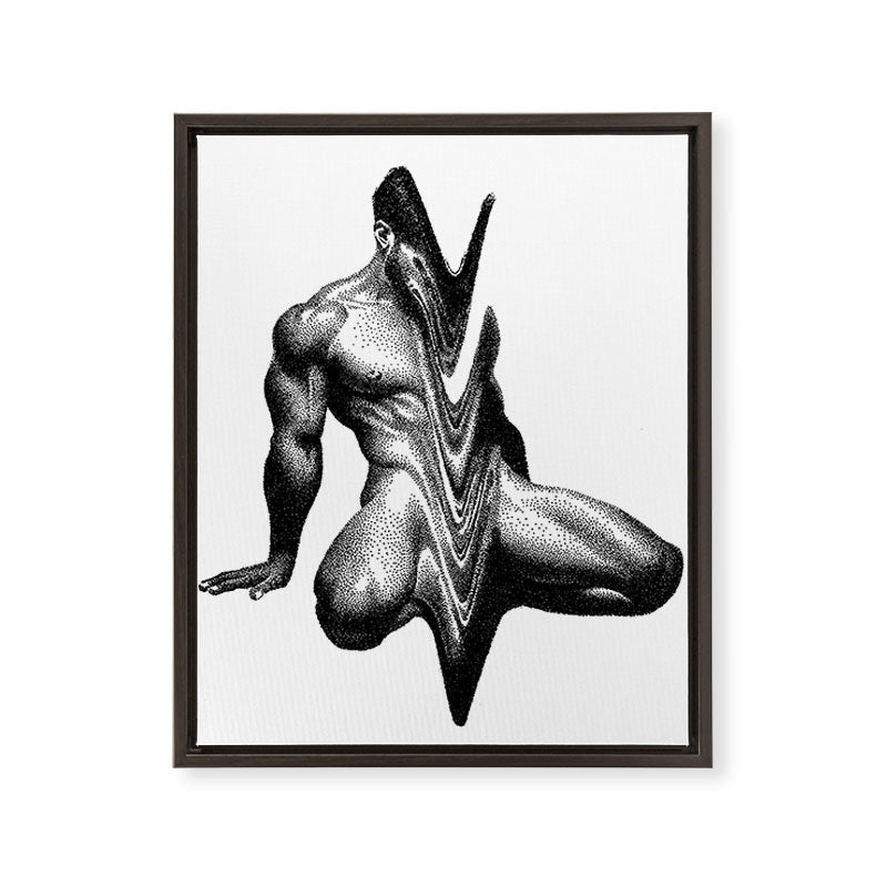 Wavy 3 NOODDOODs Framed Canvas Print Gallery Image 4