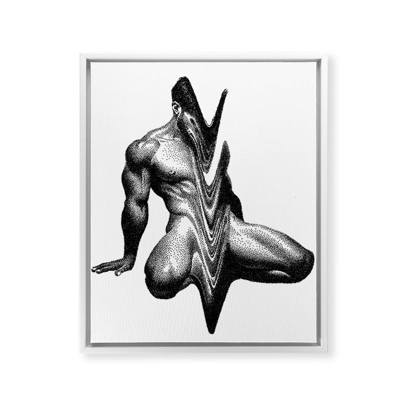Wavy 3 NOODDOODs Framed Canvas Print Gallery Image 11