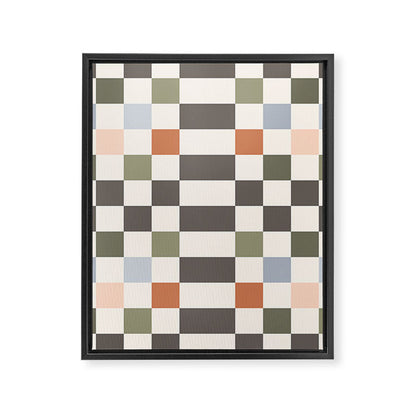 Fall Checkerboard Framed Canvas Print Gallery Image 4