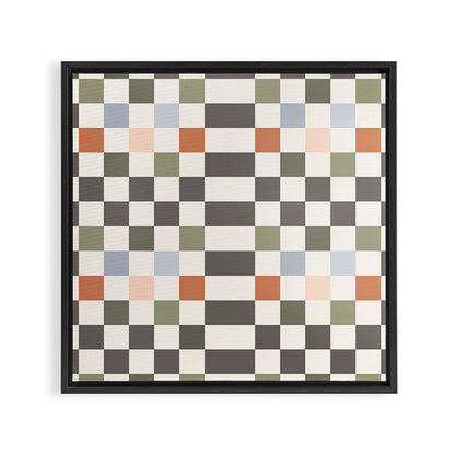 Fall Checkerboard Framed Canvas Print Gallery Image 9