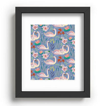Swan Pattern Framed Art Print Gallery Image 78