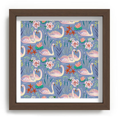 Swan Pattern Framed Art Print Gallery Image 98