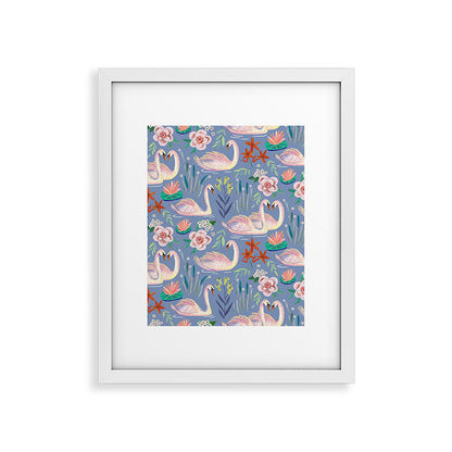 Swan Pattern Framed Art Print Gallery Image 36