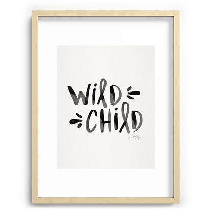 Wild Child - Black Framed Art Print Gallery Image 100