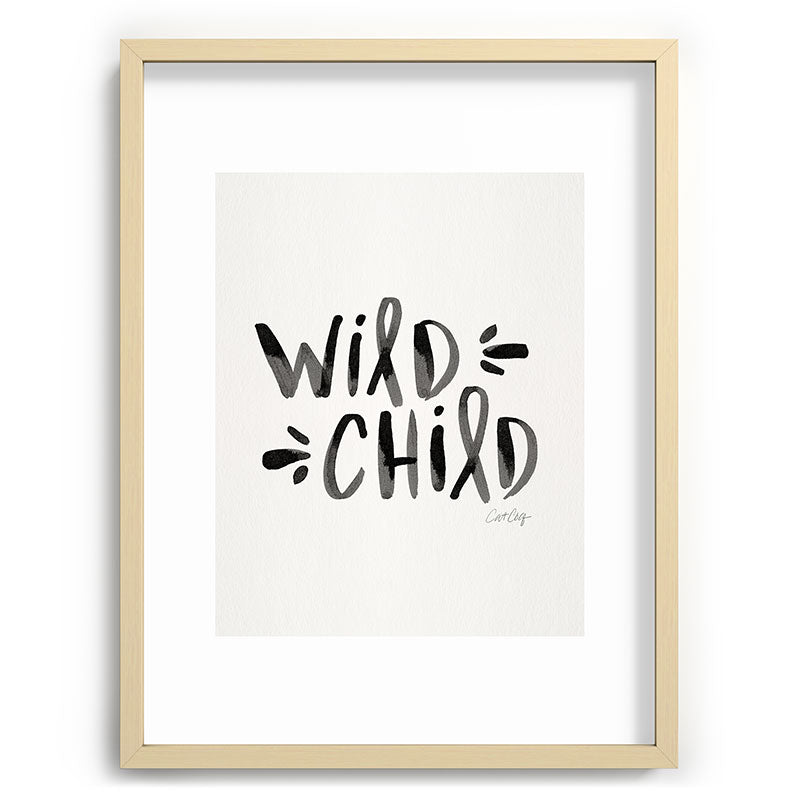 Wild Child - Black Framed Art Print Gallery Image 99