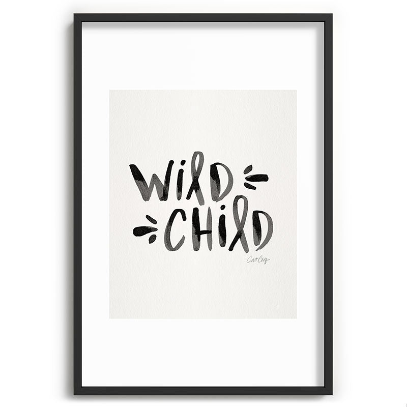 Wild Child - Black Framed Art Print Gallery Image 85