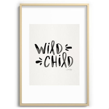 Wild Child - Black Framed Art Print Gallery Image 102