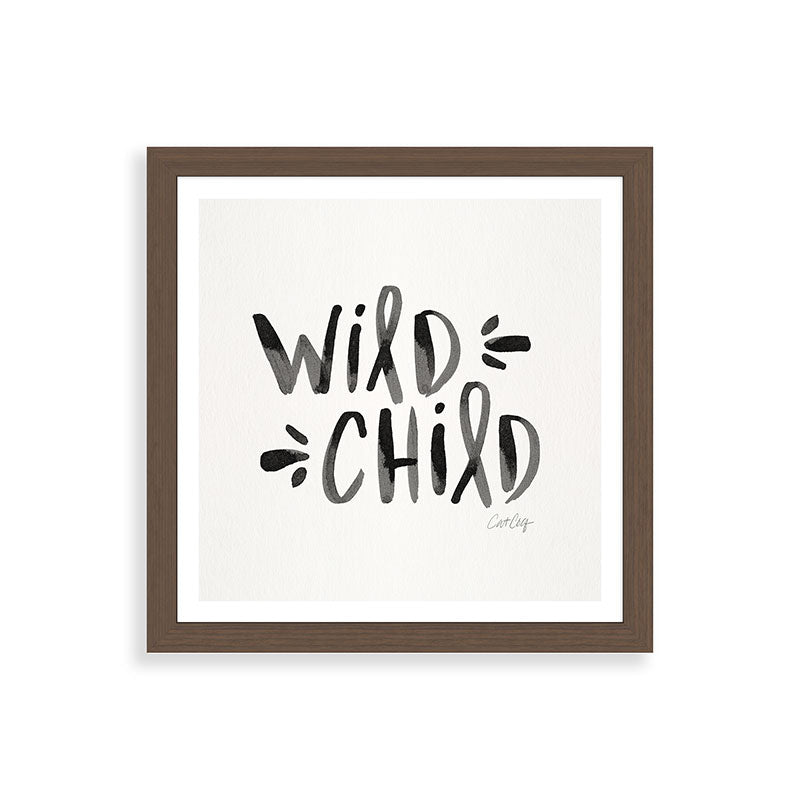 Wild Child - Black Framed Art Print Gallery Image 60