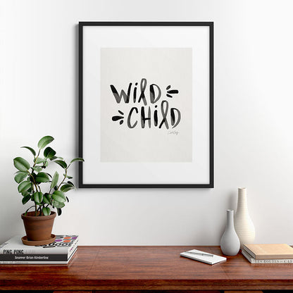 Wild Child - Black Framed Art Print Gallery Image 9