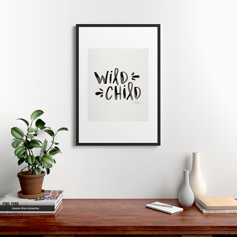 Wild Child - Black Framed Art Print Gallery Image 8