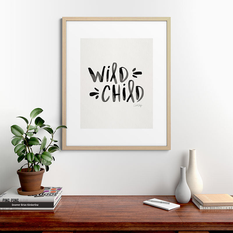 Wild Child - Black Framed Art Print Gallery Image 67
