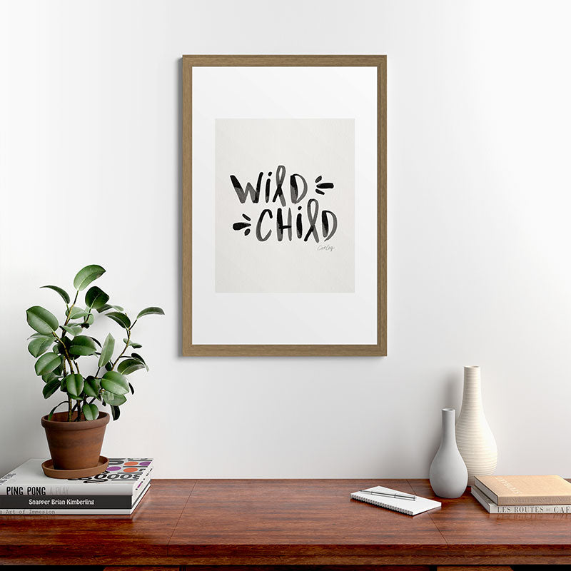 Wild Child - Black Framed Art Print Gallery Image 56