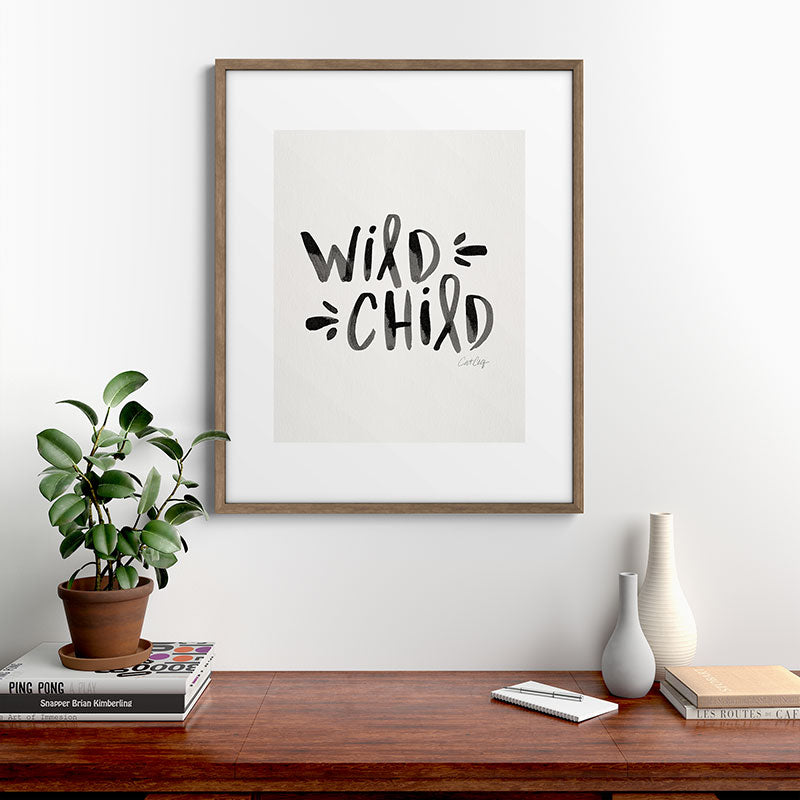 Wild Child - Black Framed Art Print Gallery Image 19