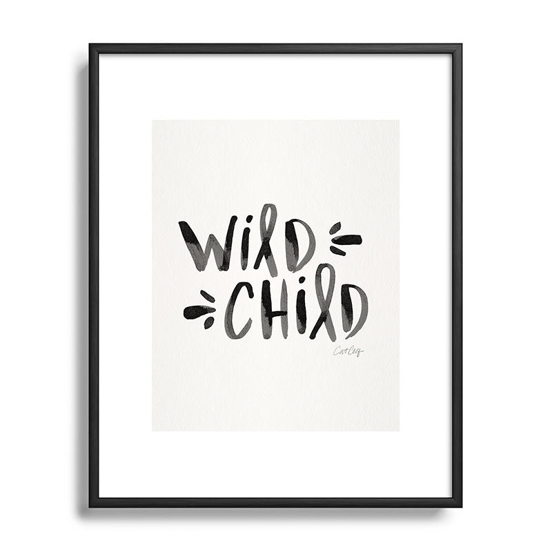 Wild Child - Black Framed Art Print Gallery Image 112
