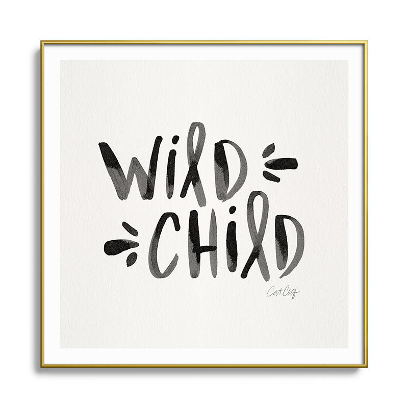Wild Child - Black Framed Art Print Gallery Image 136