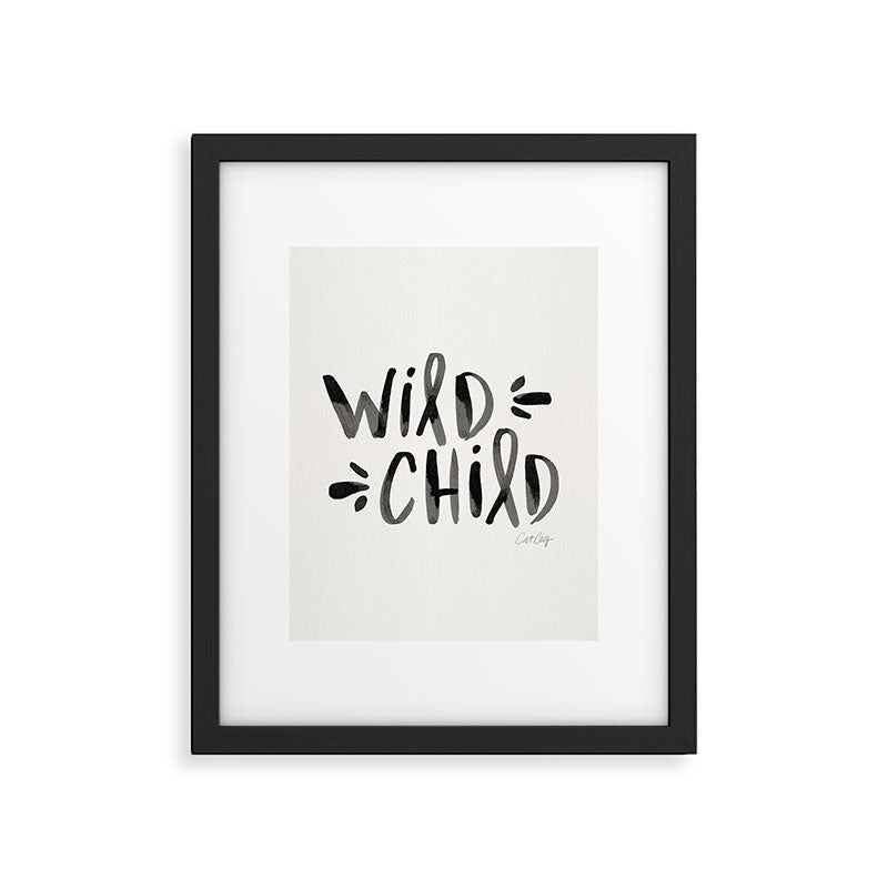 Wild Child - Black Framed Art Print Gallery Image 3