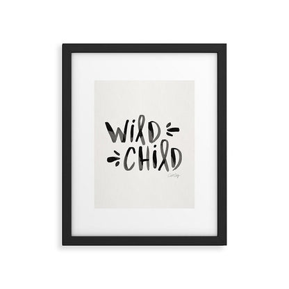 Wild Child - Black Framed Art Print Gallery Image 6
