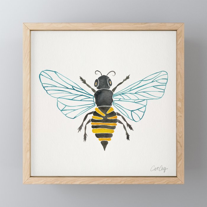 Honey Bee Mini Art Print Gallery Image 1