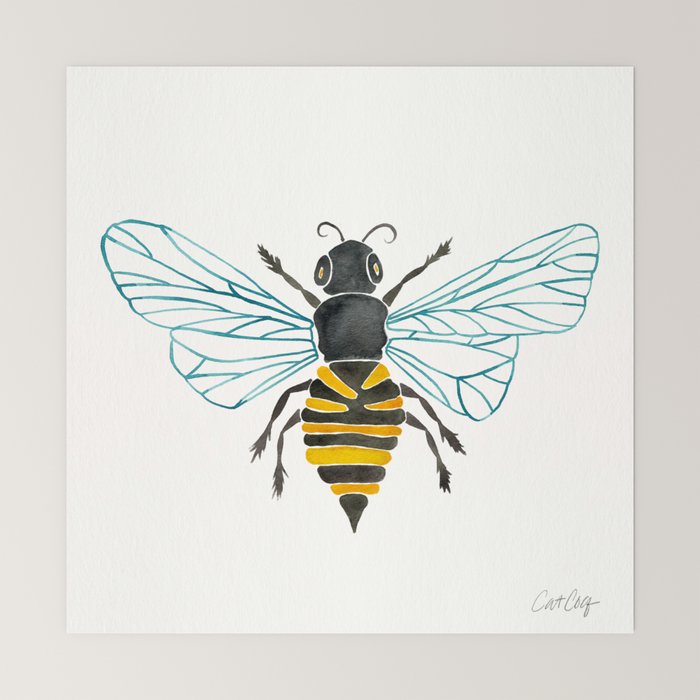 Honey Bee Mini Art Print Gallery Image 6