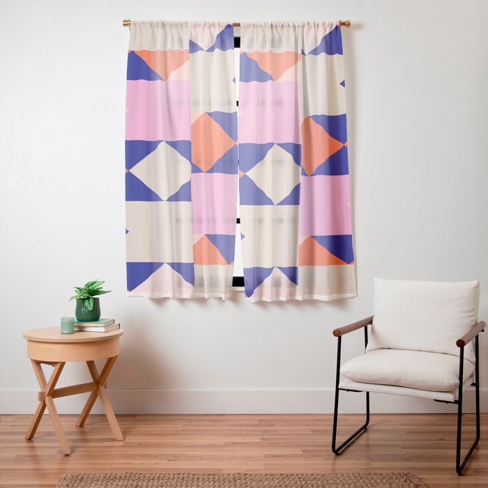 Geometric Shapes 217 Window Curtain Gallery Image 15