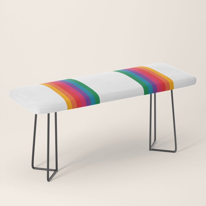 Retro Bright Rainbow - Straight Bench Gallery Image 1