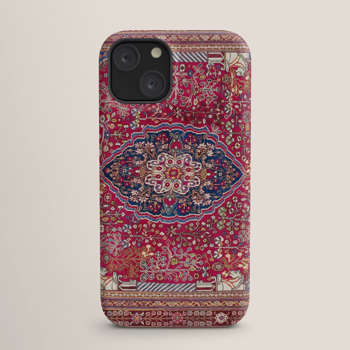 Qashqaâi Antique Fars Persian Rug Print iPhone Case Gallery Image 17