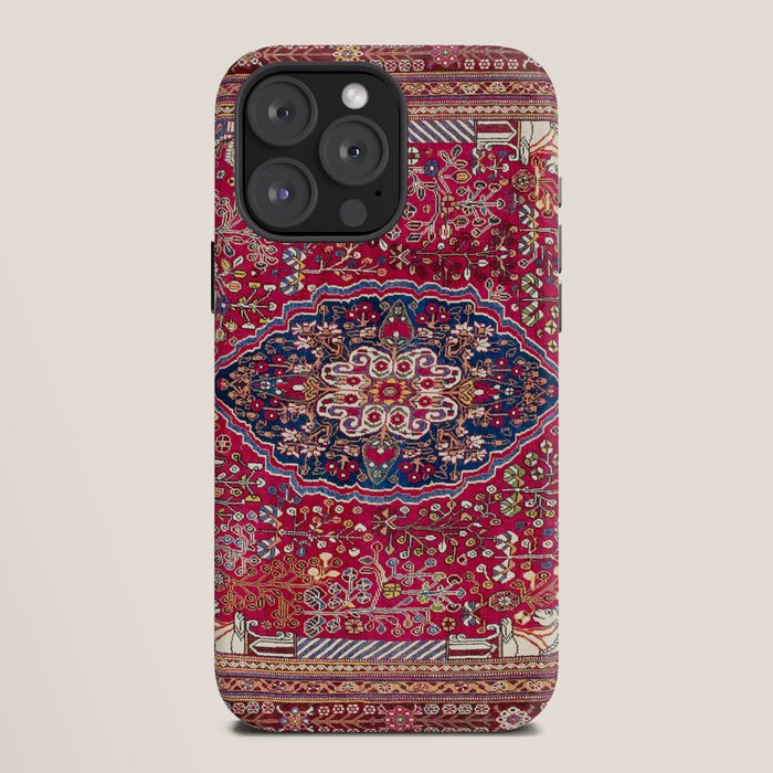 Qashqaâi Antique Fars Persian Rug Print iPhone Case Gallery Image 12
