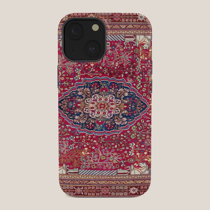 Qashqaâi Antique Fars Persian Rug Print iPhone Case Gallery Image 34