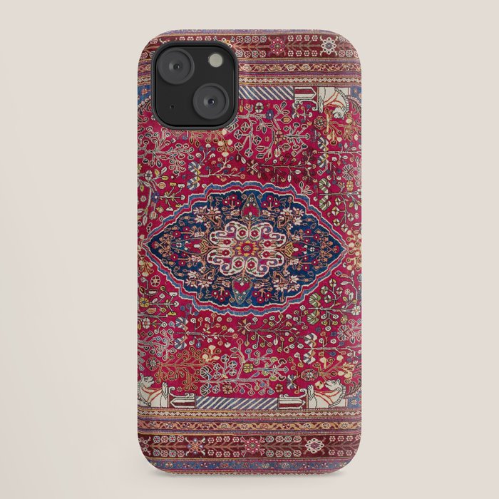 Qashqaâi Antique Fars Persian Rug Print iPhone Case Gallery Image 18