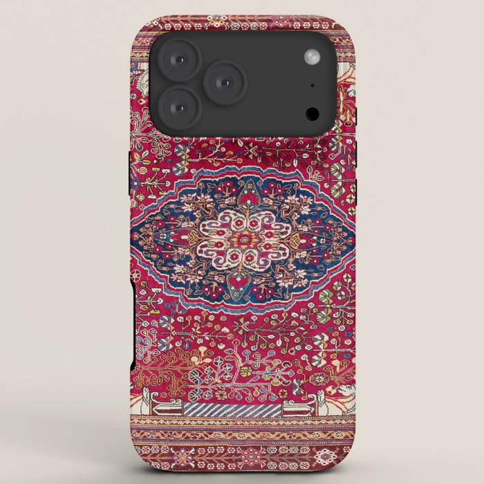 Qashqaâi Antique Fars Persian Rug Print iPhone Case Gallery Image 8