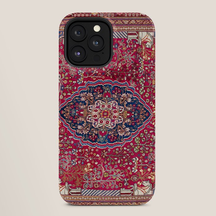 Qashqaâi Antique Fars Persian Rug Print iPhone Case Gallery Image 28