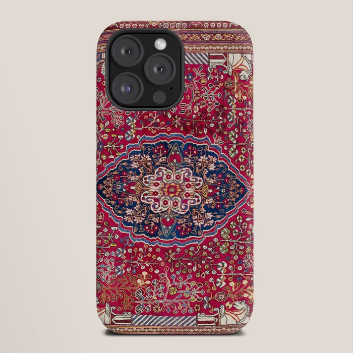 Qashqaâi Antique Fars Persian Rug Print iPhone Case Gallery Image 20