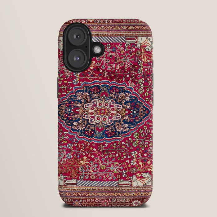 Qashqaâi Antique Fars Persian Rug Print iPhone Case Gallery Image 9