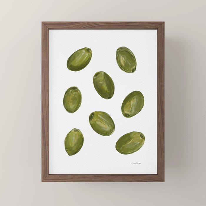 Green Olives Mini Art Print Gallery Image 2