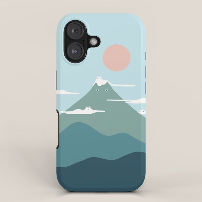Cat Landscape 72B iPhone Case Gallery Image 1