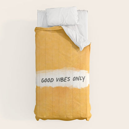 Good Vibes Only: Yellow Canvas Edition Comforter Gallery Image 5