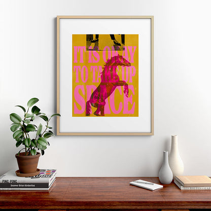 Take Up Space Framed Art Print Gallery Image 21