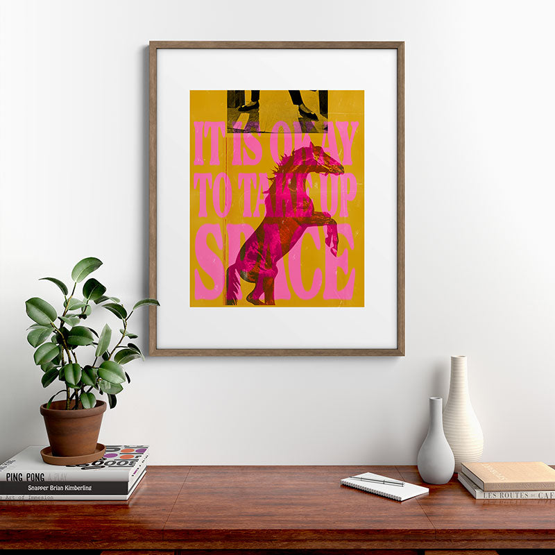 Take Up Space Framed Art Print Gallery Image 14