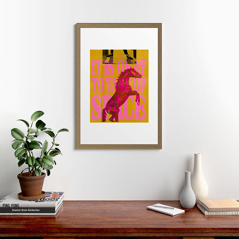 Take Up Space Framed Art Print Gallery Image 41