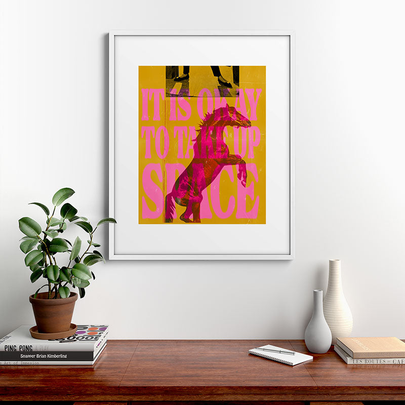 Take Up Space Framed Art Print Gallery Image 28