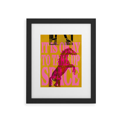 Take Up Space Framed Art Print Gallery Image 33