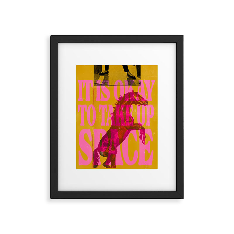 Take Up Space Framed Art Print Gallery Image 5