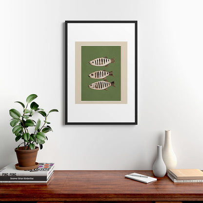 Abstract Fish Study II Framed Art Print Gallery Image 6