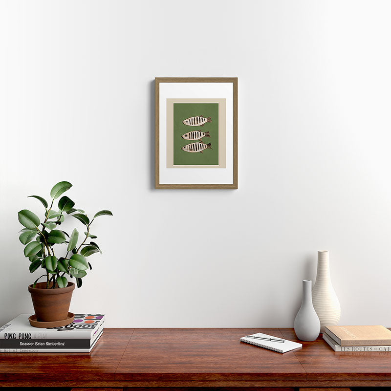 Abstract Fish Study II Framed Art Print Gallery Image 10