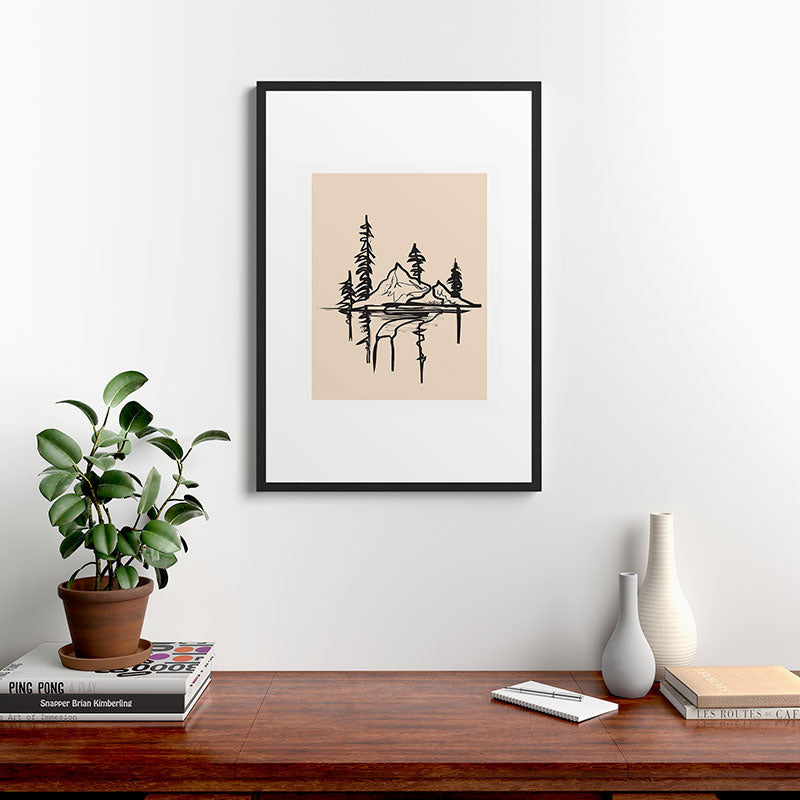 Abstract Landscape II Framed Art Print Gallery Image 6