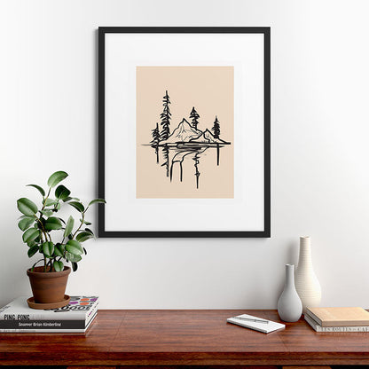 Abstract Landscape II Framed Art Print Gallery Image 35
