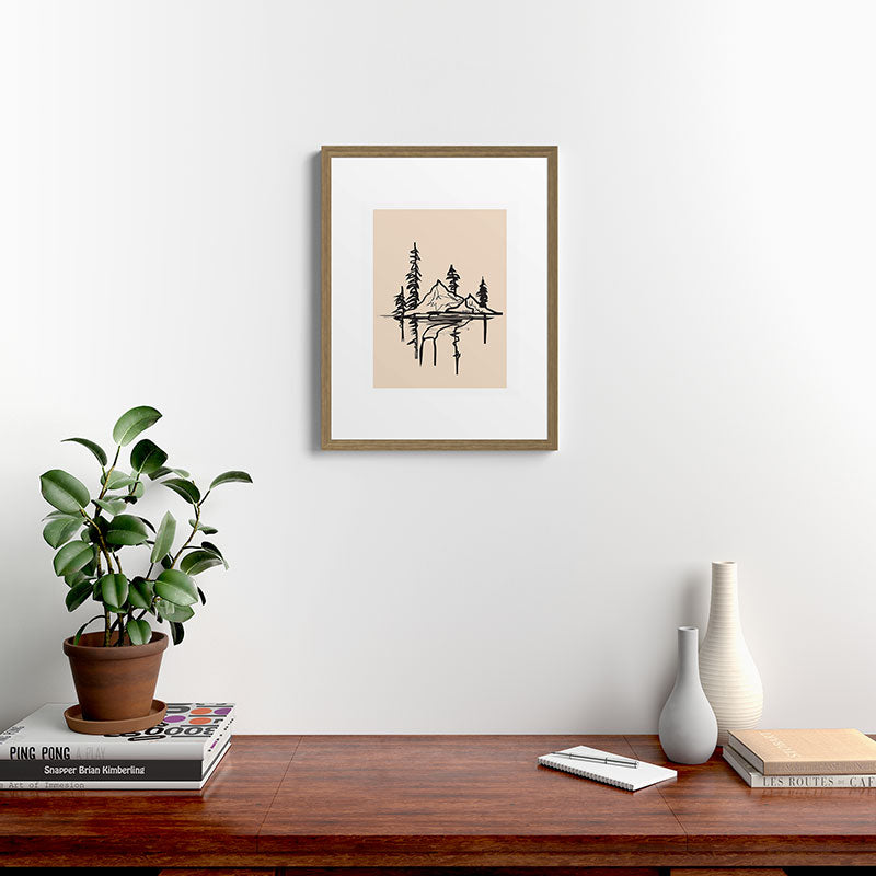 Abstract Landscape II Framed Art Print Gallery Image 12