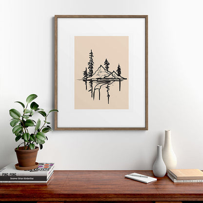 Abstract Landscape II Framed Art Print Gallery Image 14