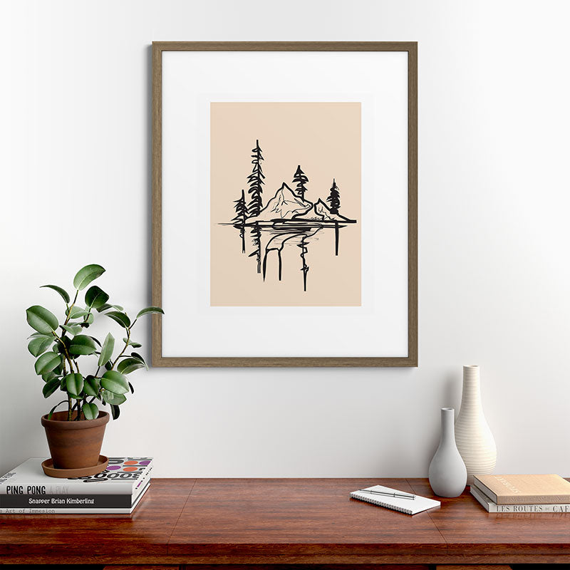 Abstract Landscape II Framed Art Print Gallery Image 42